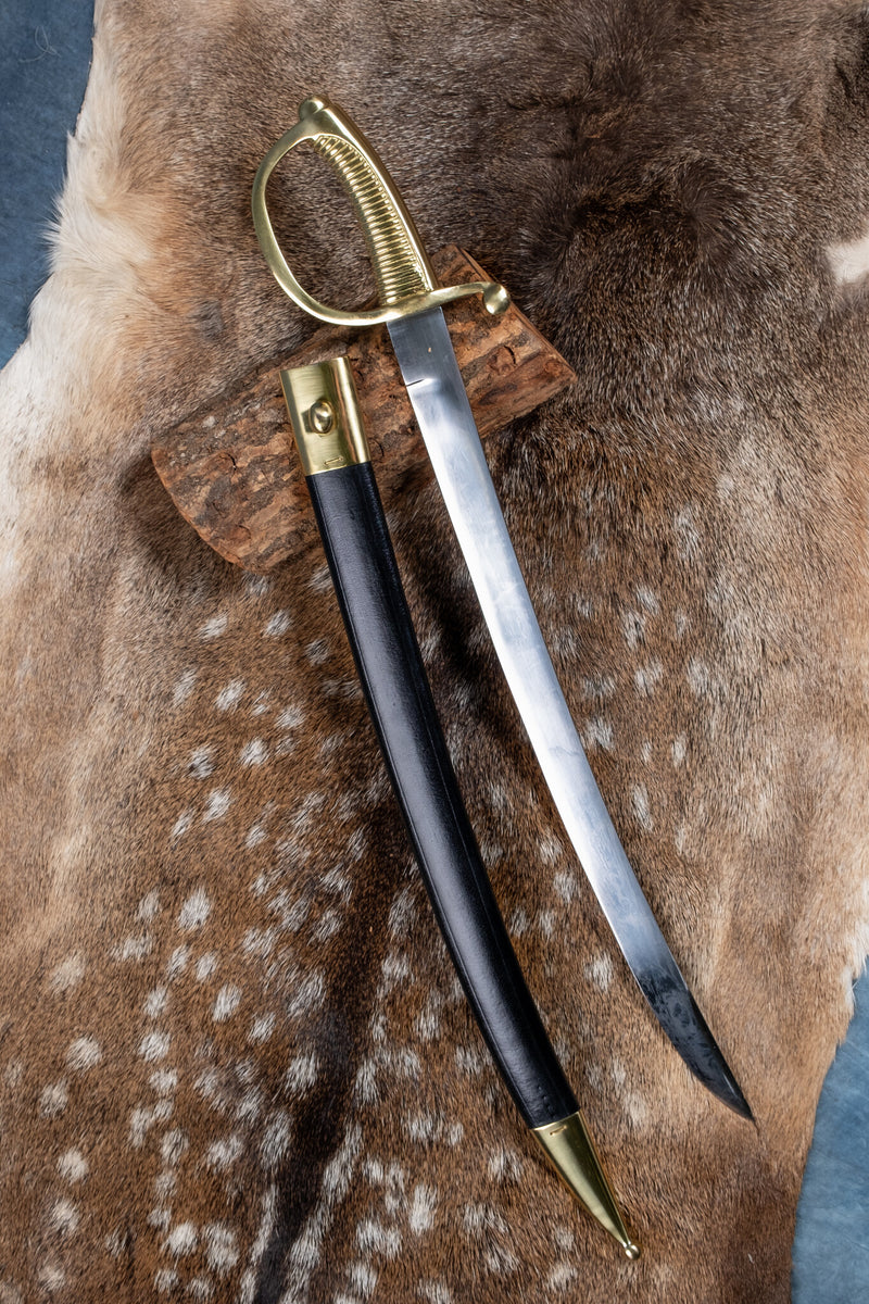 Napoleonisk briquet sabel, halvvass 