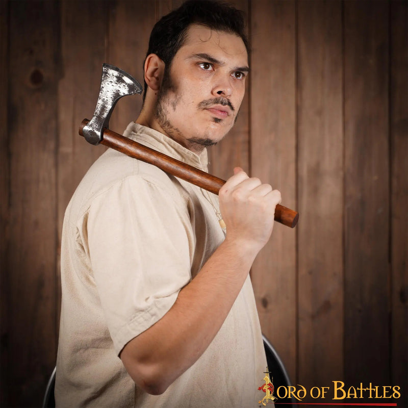 Battle-ready Viking axe skeggox, type B, blunt (battle-ready)