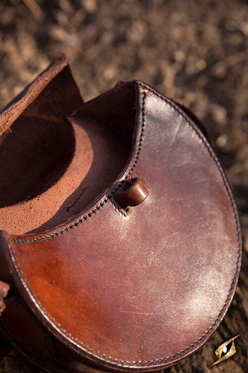 Rond en cuir sac, brun 