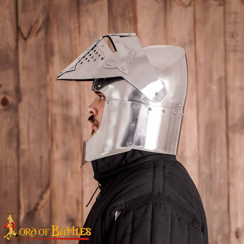 Grote bascinet, 2 mm (battle-ready)