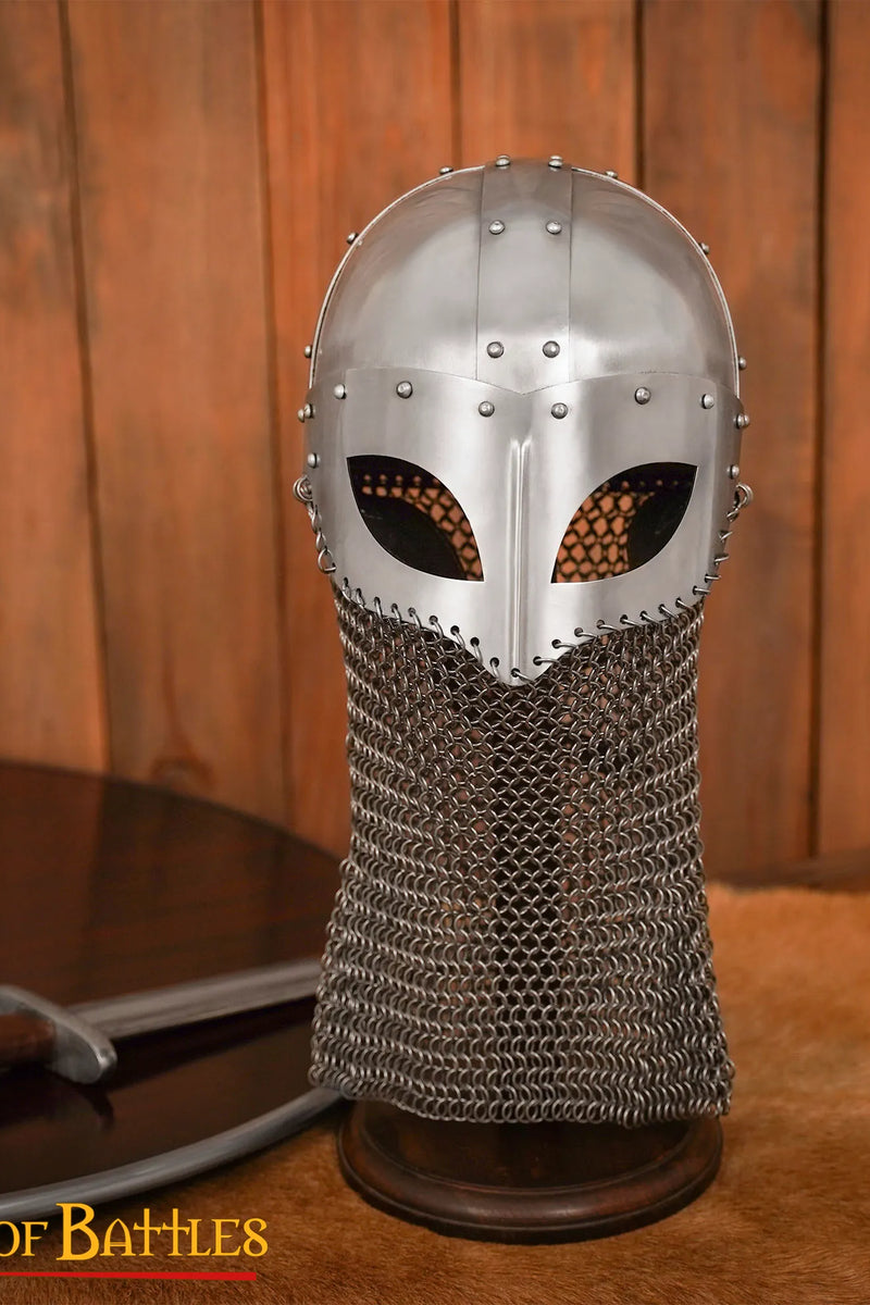 10e eeuwse Viking brilhelm met maliën, 1.6 mm