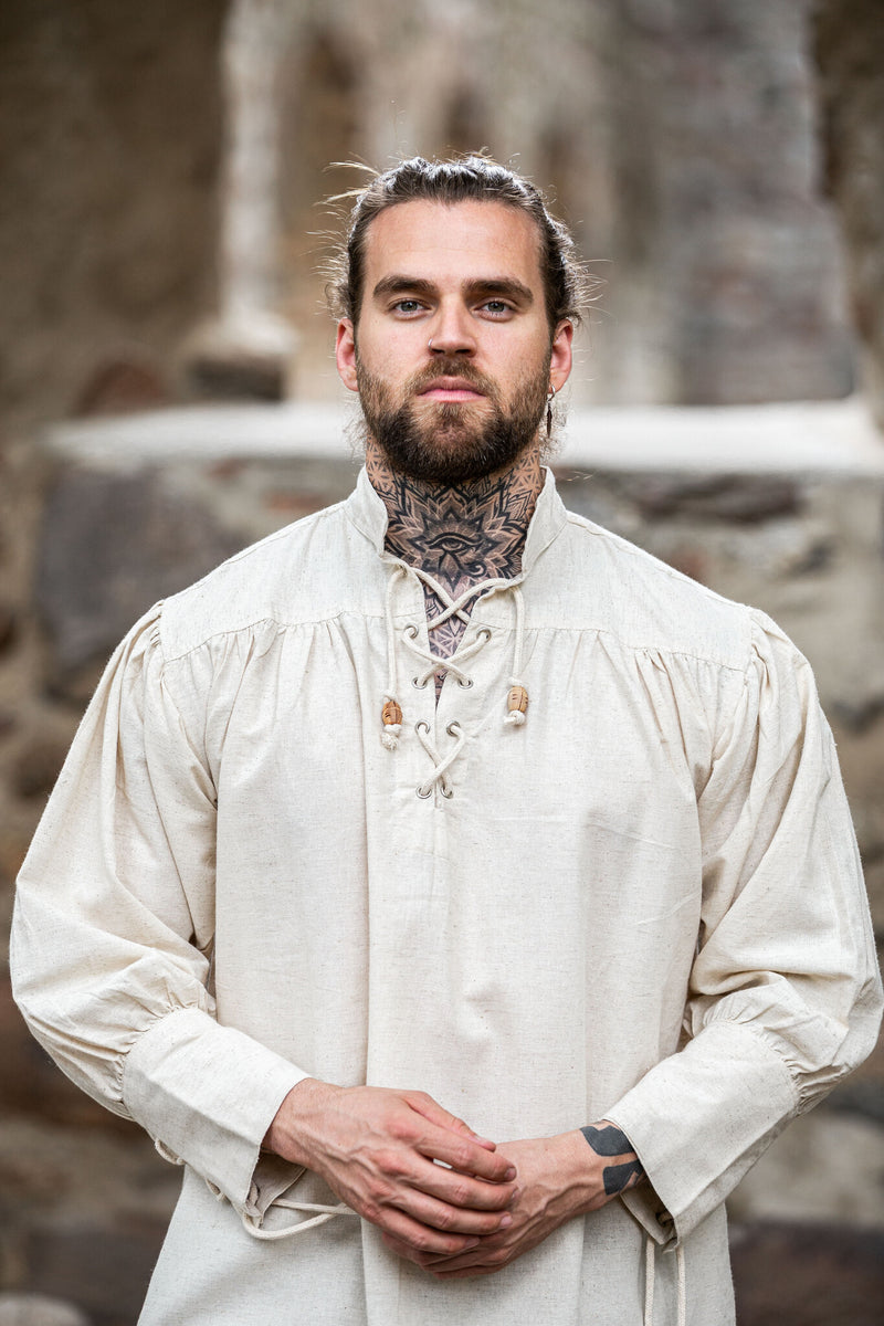 Middeleeuws hemd Bernard, crème