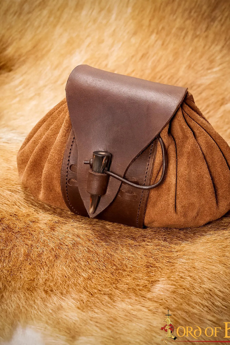 Middelalderlig læderpose Tristan