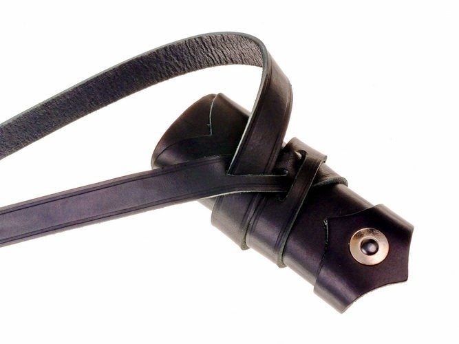 Luxe Vikingzwaardriem, zwart, 135 cm