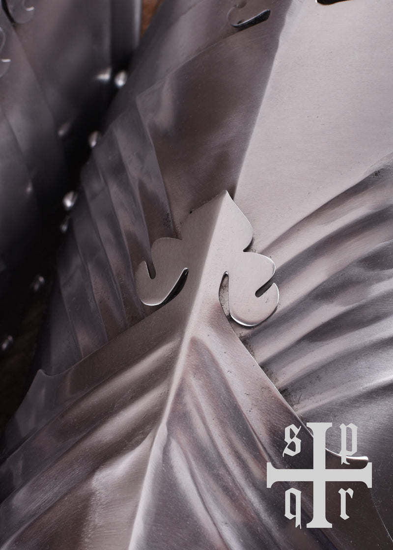 Gothiska cuisses, lårpansar, 1,6 mm 