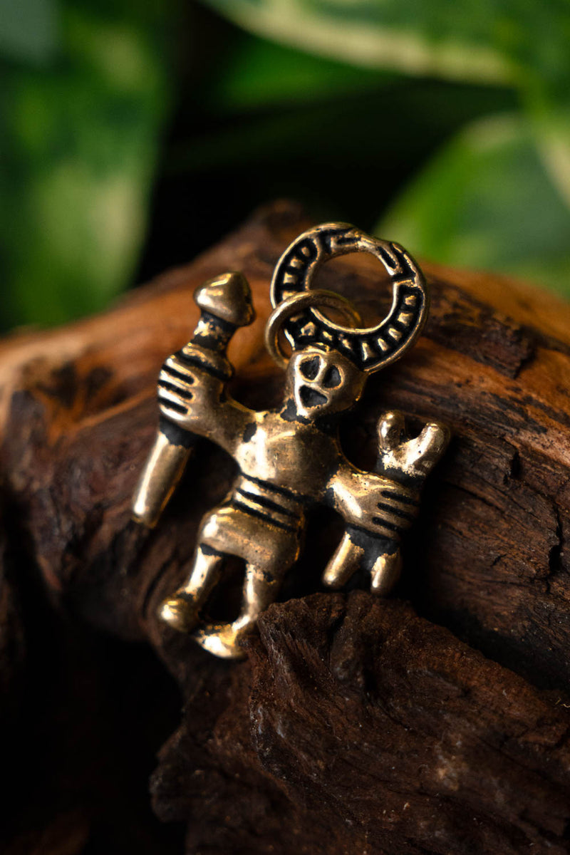 Odin amulett Uppland, brons 