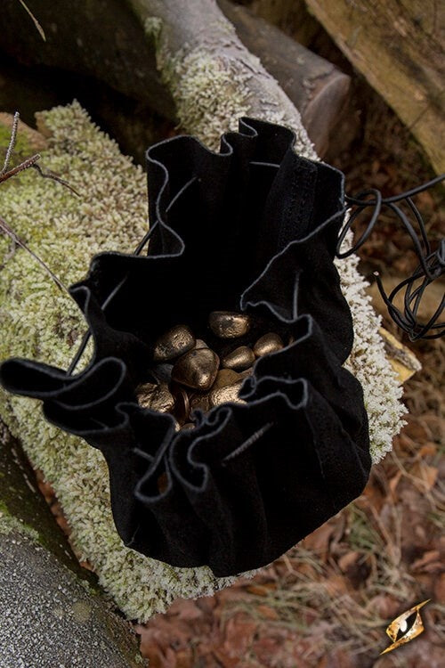 Läderpung Michelangelo, svart 