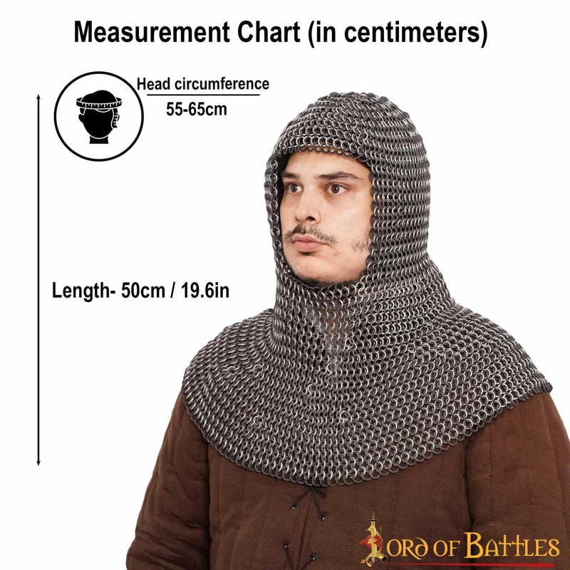 Ringbrynjehuva, aluminium & gummi 10 mm 