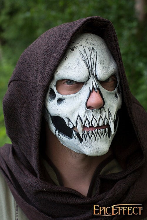 Masque de crâne blanc 