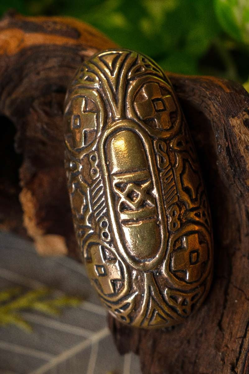 Viking tortuga broche cruces solares, bronce, precio por pieza 