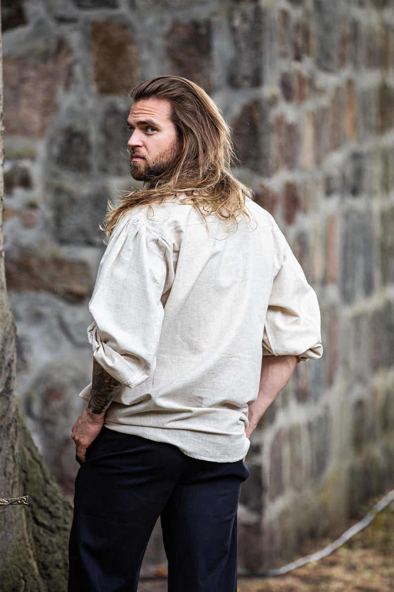 Chemise médiévale Dagwin, crème 