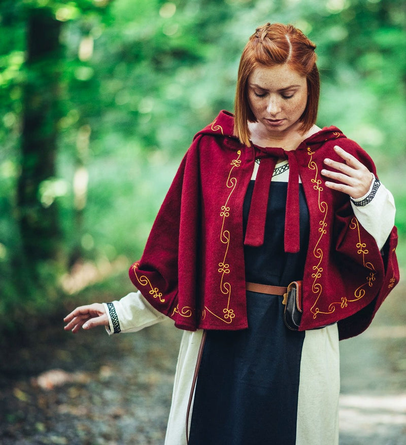 Kaproen Runa, rood, wolmix