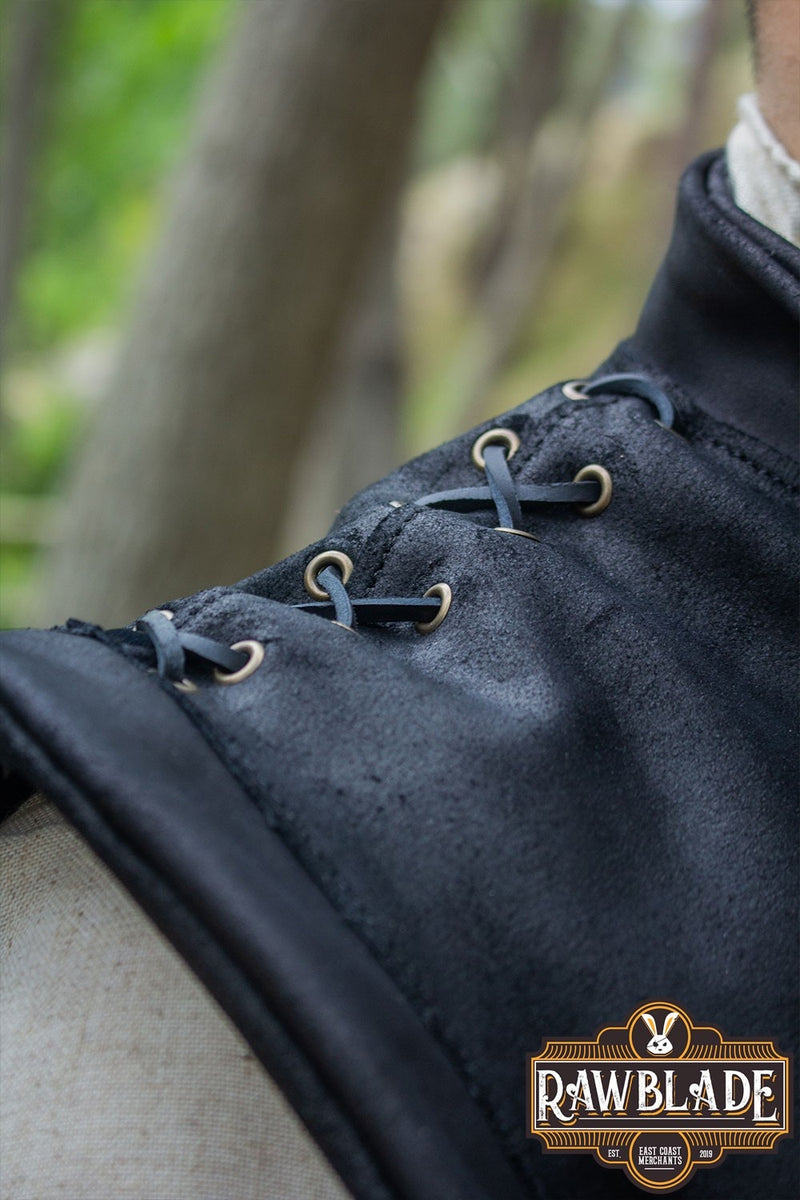 Diego Gilet en Cuir - Noir 