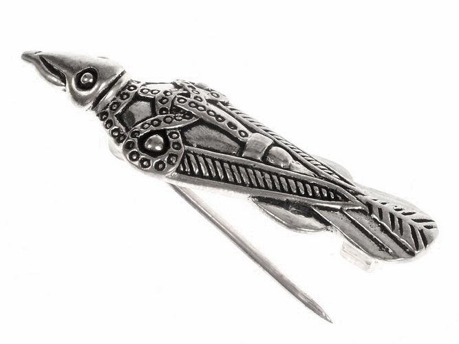 Vogelfibula Uppakra, verzilverd brons