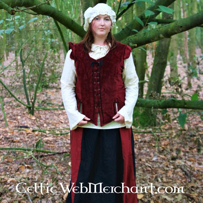 17. århundrede kvindehue, creme 