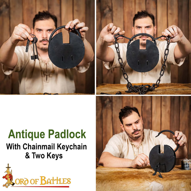 Large medieval padlock