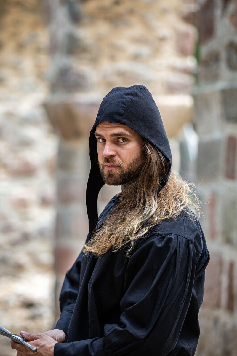 Middelalderhætte, sort