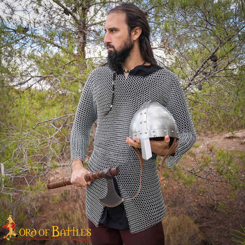 9e eeuwse spangenhelm, type neushelm, 2 mm (battle-ready)