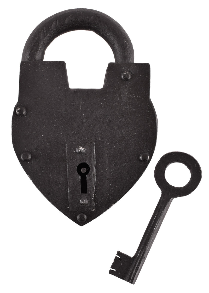 Hartvormig historisch hangslot