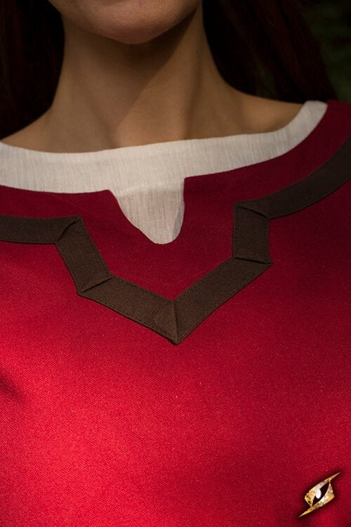 Vikingjurk Astrid, rood/bruin