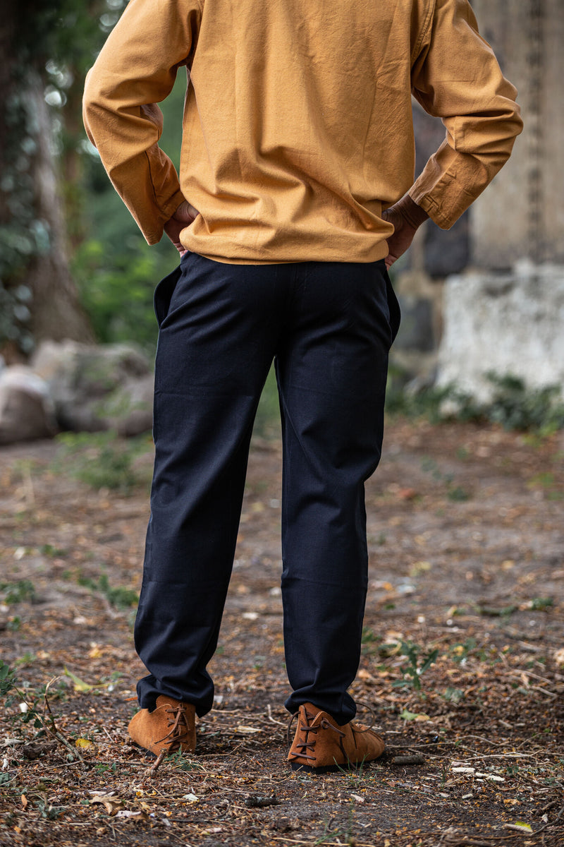 Coton pantalon Alin, noir 