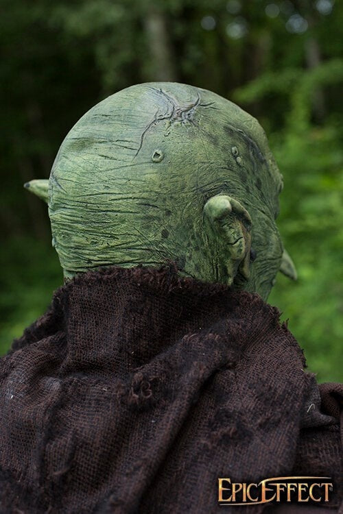 Aardman Mask, grön, Lajv mask 