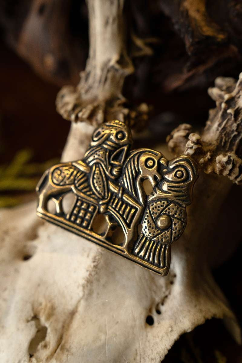 Viking Valkyrie broche, brons