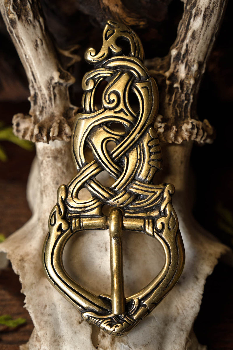 Vikinggesp Midgaardslang Brons