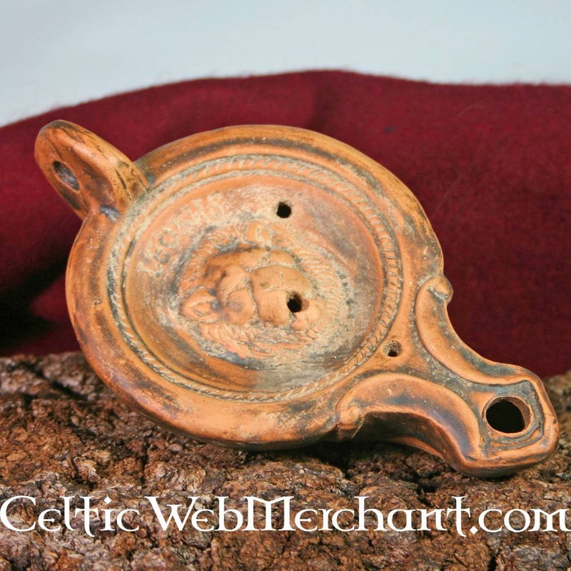 Romeinse olielamp leeuw