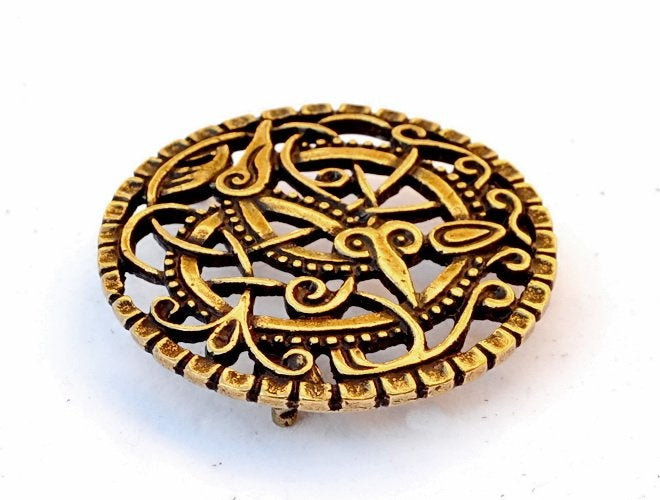 Viking riembeslag Pitney, messing