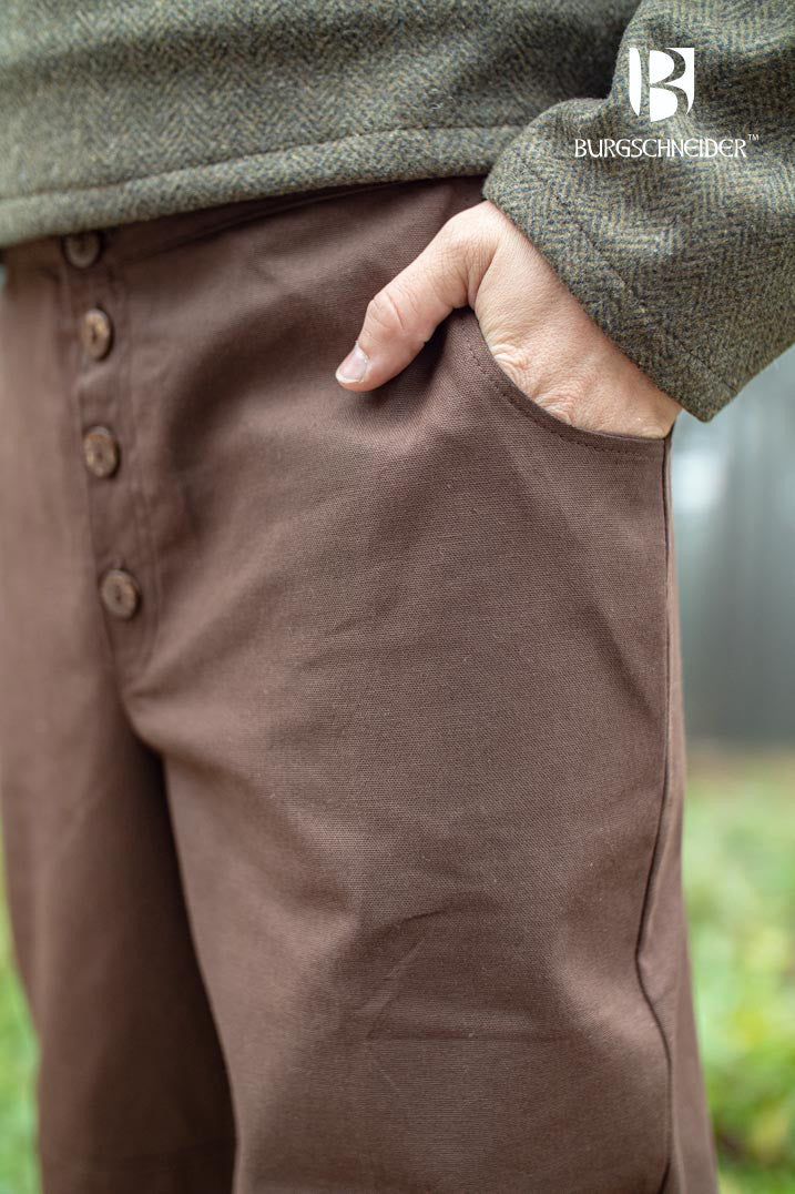 Pantaloni Kergon, marrone 