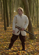 Long gambeson with detachable sleeves