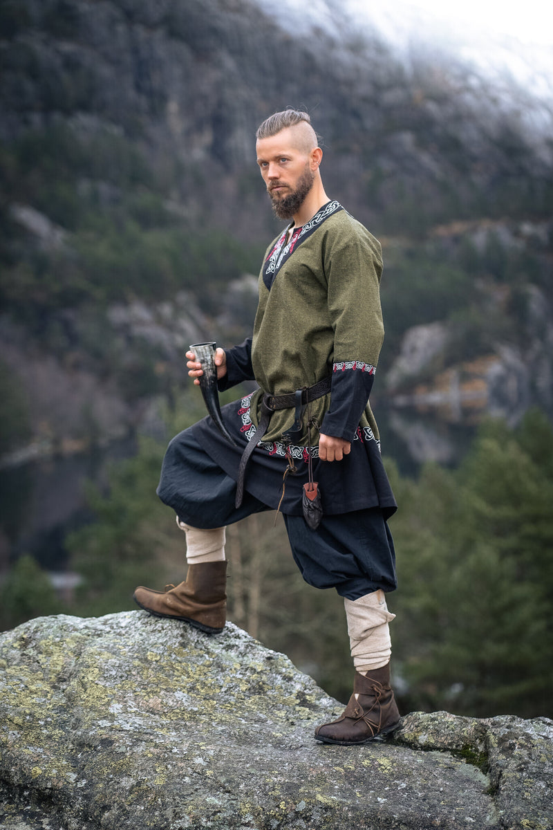 Viking tuniek Haakon, olijfgroen