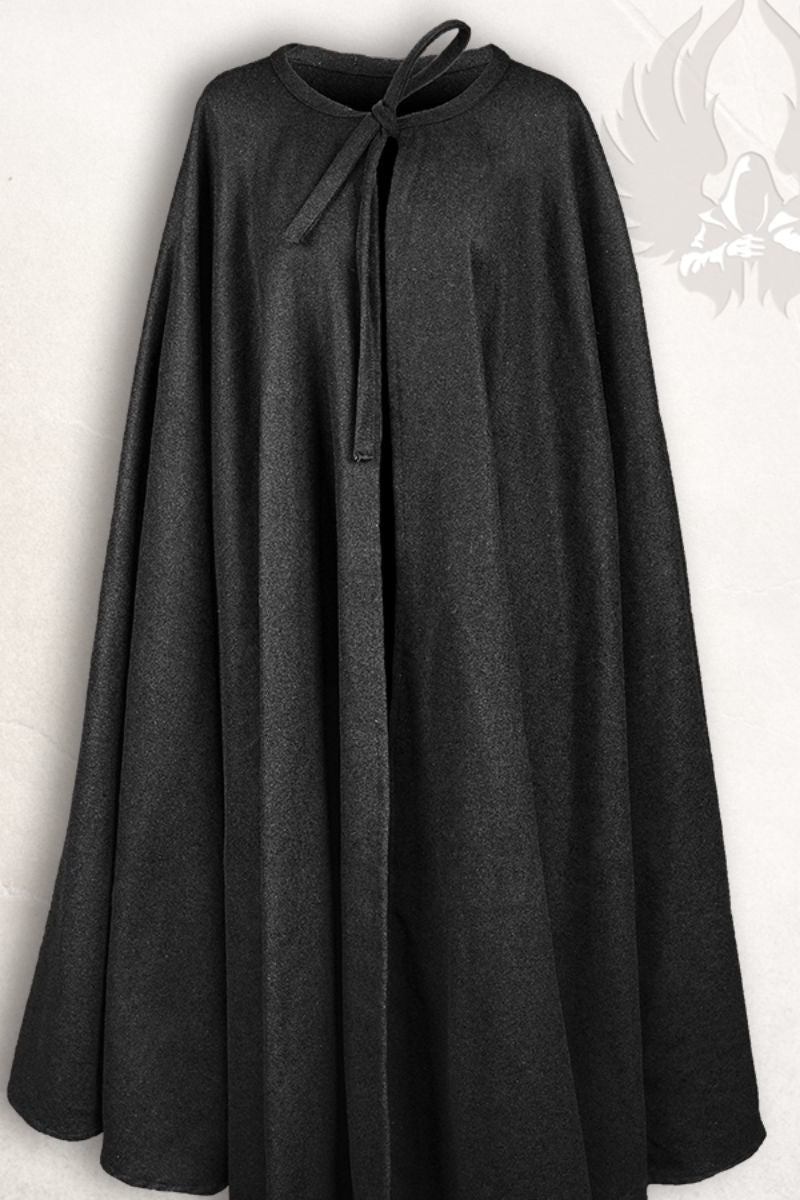 Musketiers mantel Tilly, zwart