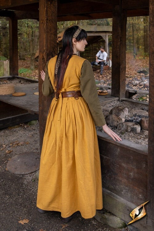 Medieval Dress Adelina, Geel