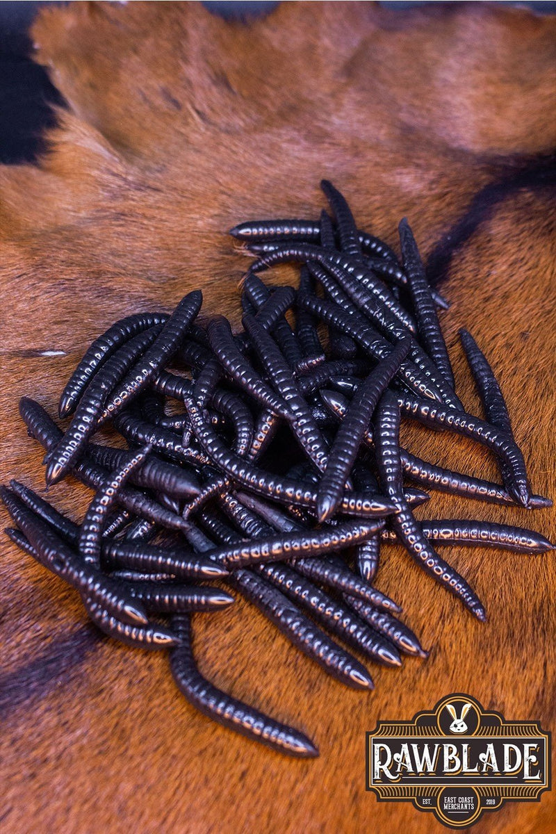 LARP zwarte wormen, set van 15