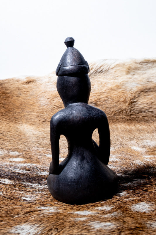 Houtsnijwerk Viking god Freyr