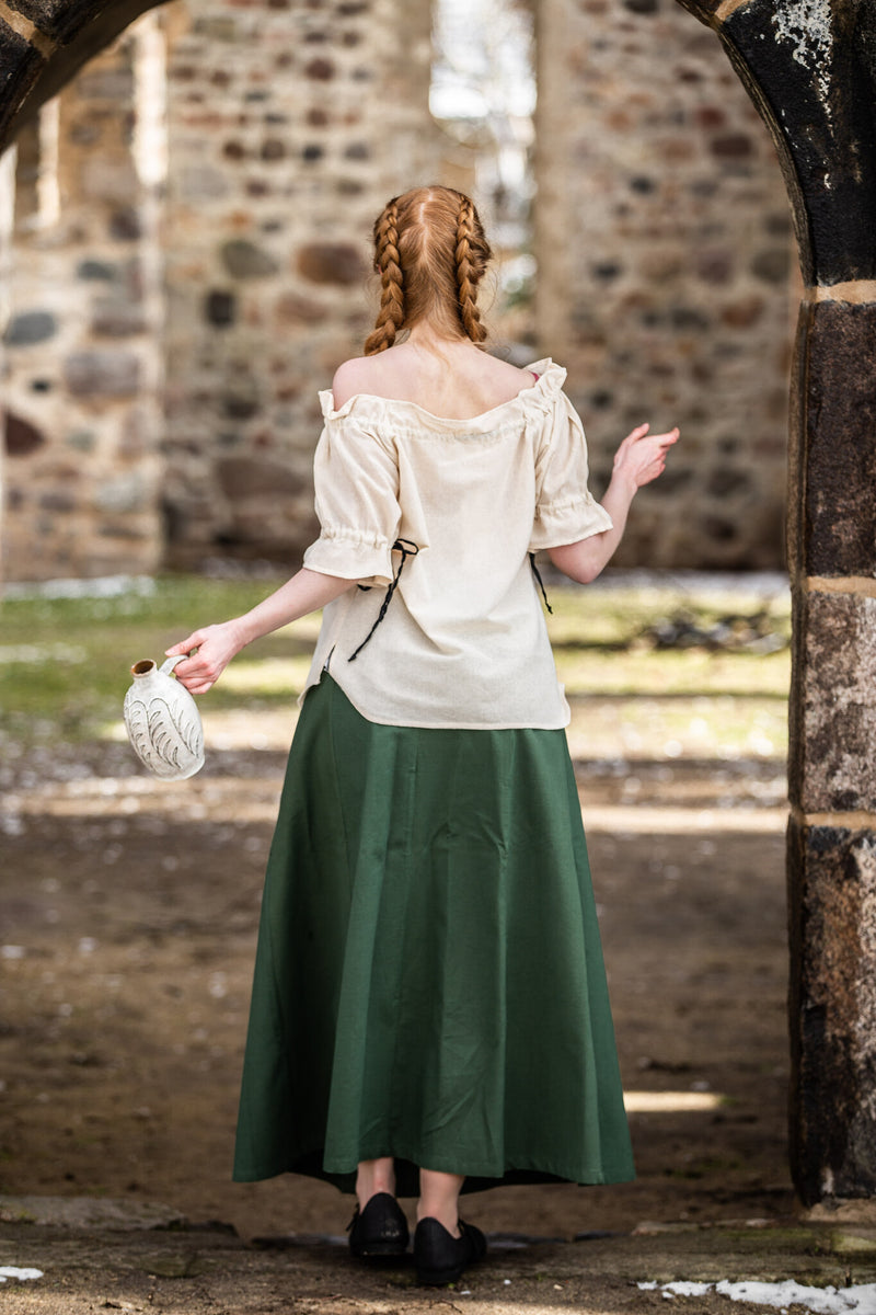 Middelalderskørt Konstanze, grøn