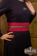 Jeanne stoffen riem - Rood/rode rozen