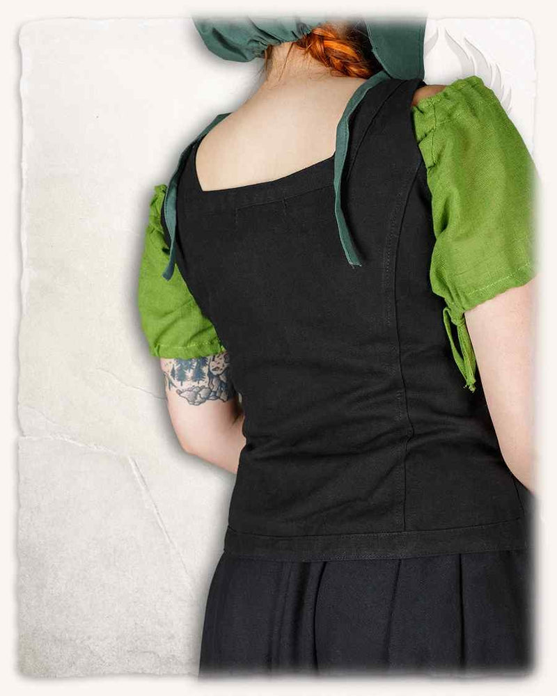 Bodice Ursula, cotton, black