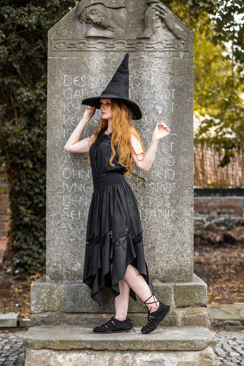 Falda de bruja Selena, negro 