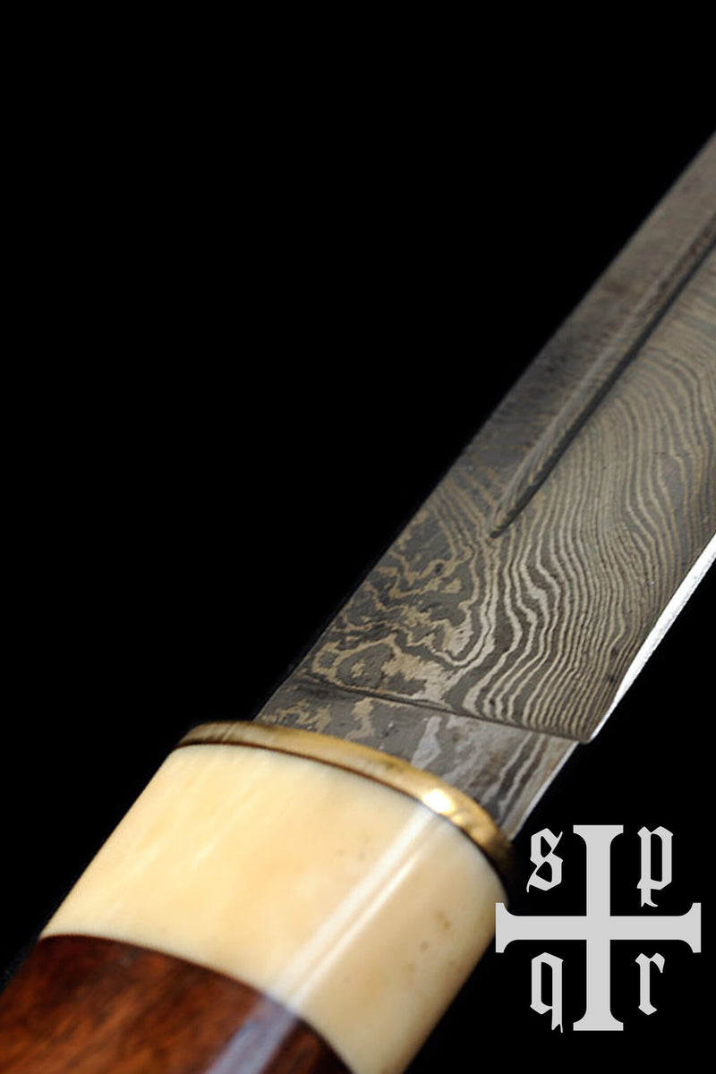 Vikingsax Wexford, Damascusstaal, semi-scherp