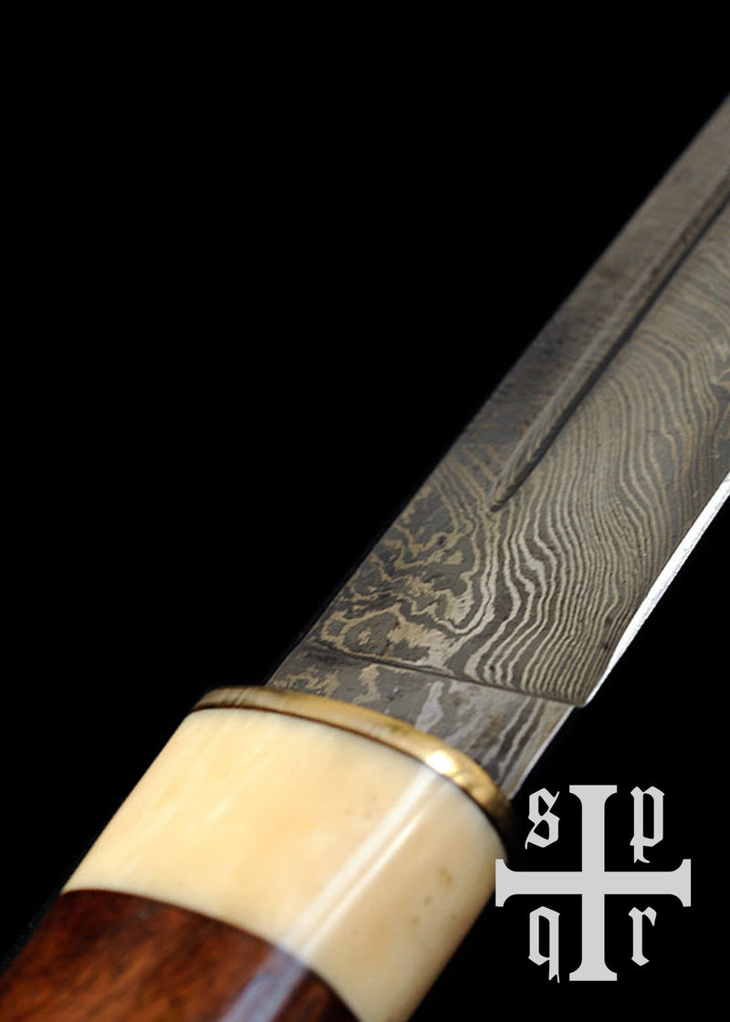 Vikingsax Wexford, Damaszener Stahl, semi-scharf 