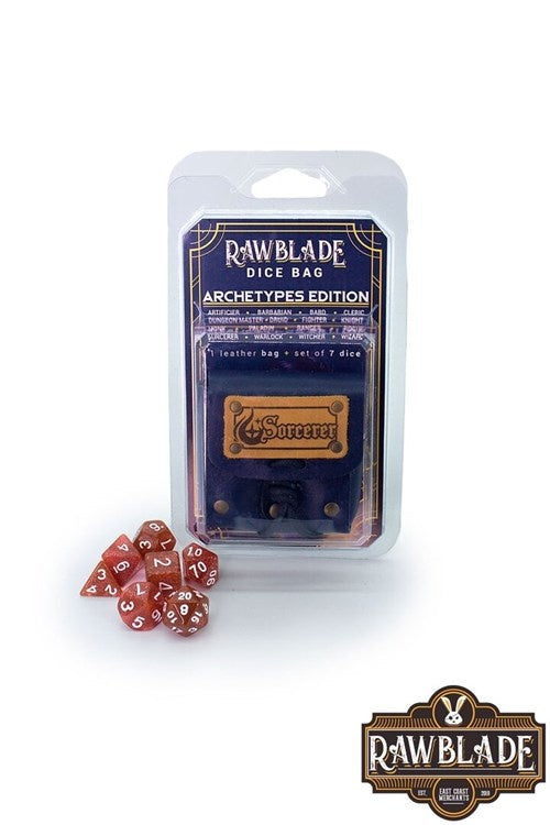 Dice bag met set dobbelstenen Sorcerer