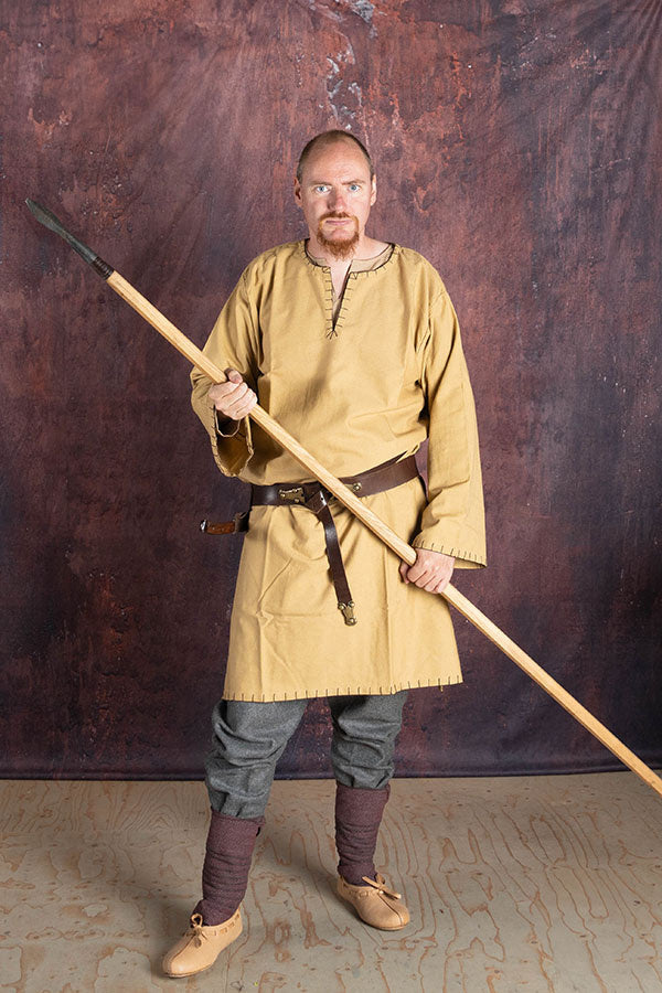 Tuniek met authentieke zoom, honingbruin