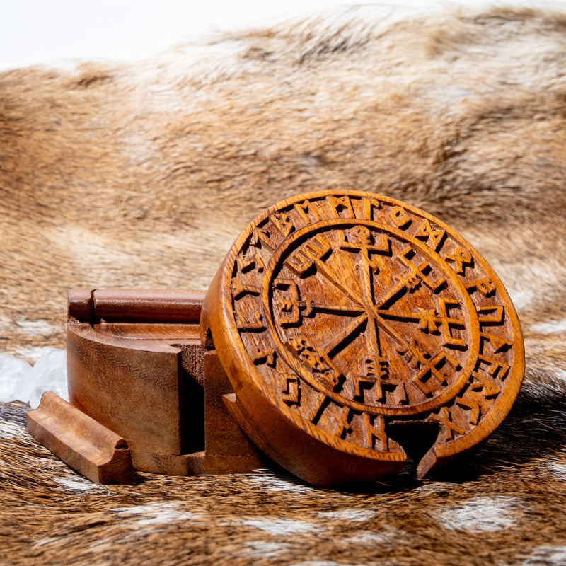Sieradendoosje Vegvisir, hout