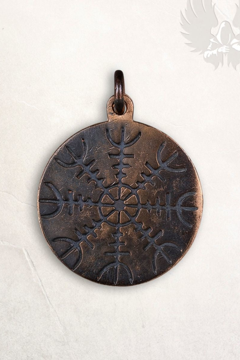 Viking hanger Ægishjálmur, brons