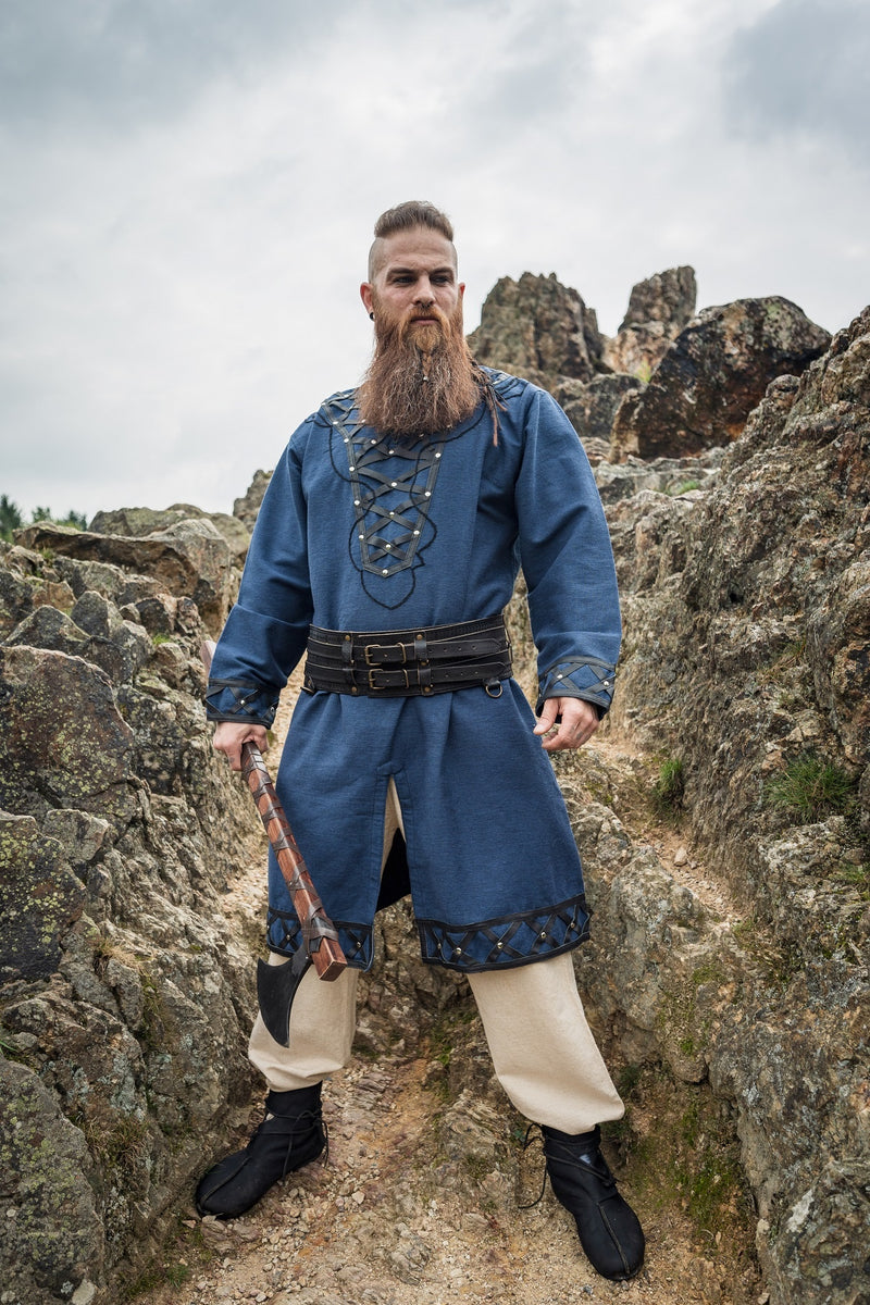 Viking tuniek Farulfr, blauw