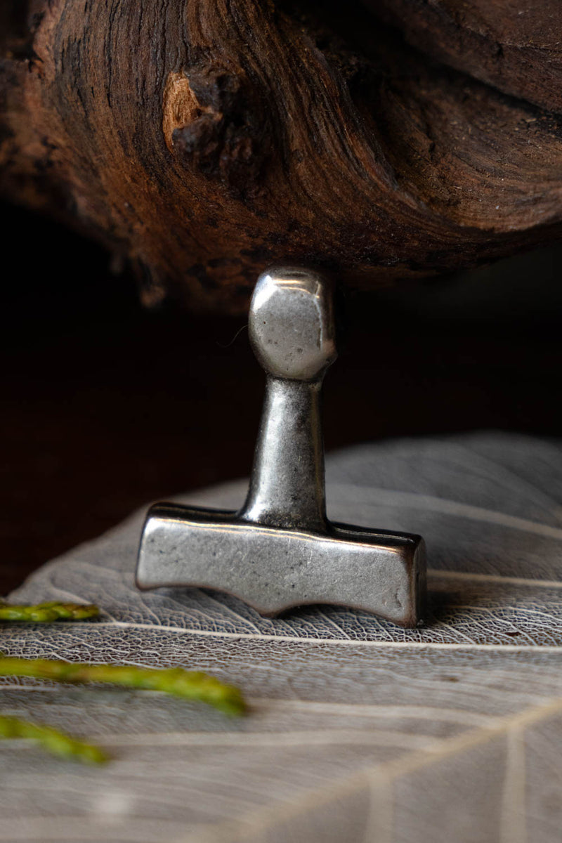 Thor's hammer Sejro, silvered bronze