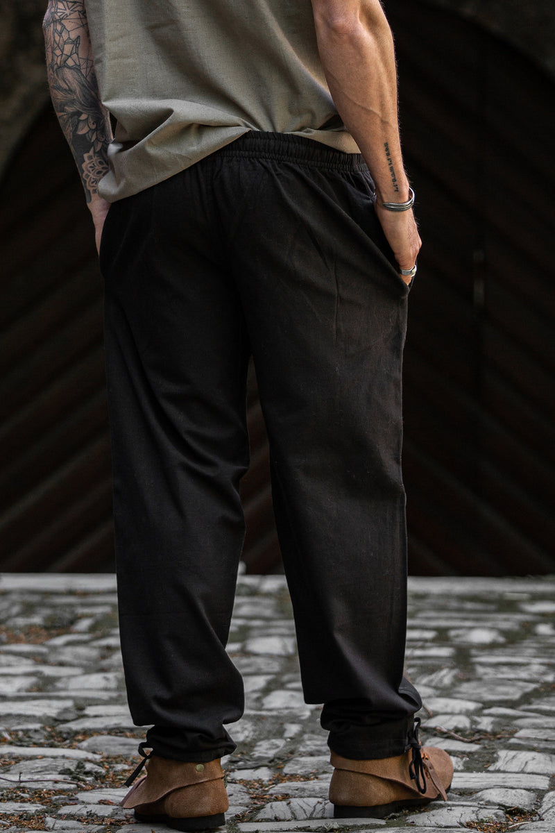 Katoenen broek, zwart